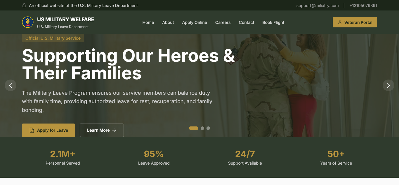 Military Leave And Flight Booking Script | Military Management System PHP script